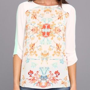 BCBG ANDIE open back blouse